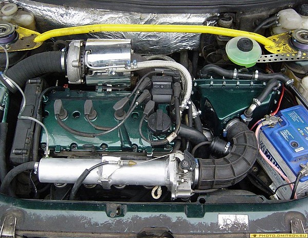 Установка турбины на двигатель 16 клапанный двигатель ВАЗ изображение 1