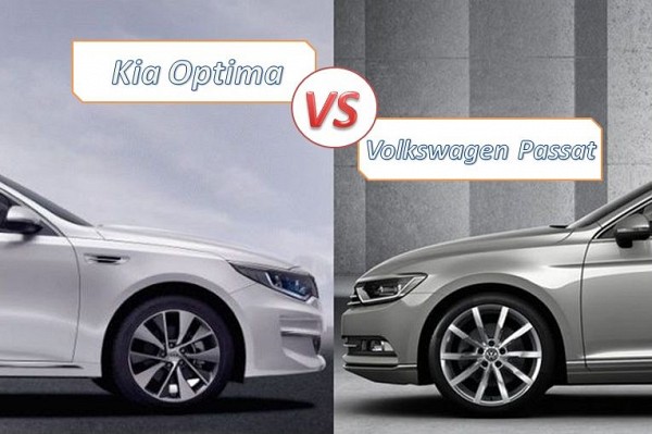 Kia Optima против Volkswagen Passat изображение 1