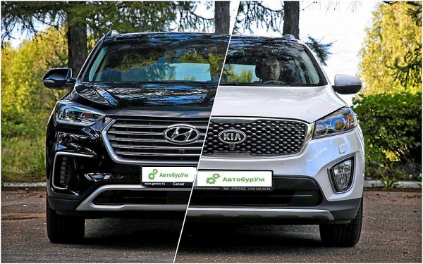 Чем похожи Hyundai Grand Santa Fe 2013 и Kia Sorento Prime 2017?