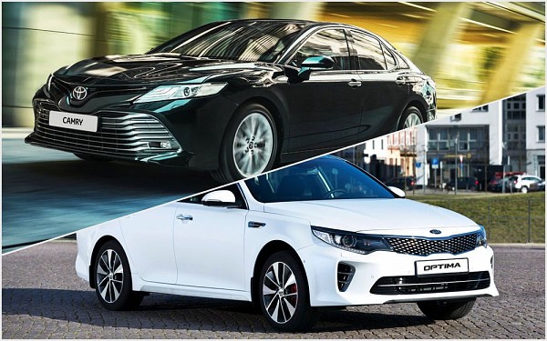 Новым против нового: Toyota Camry vs Kia Optima