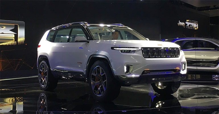Концепт кар Jeep Yuntu Concept. Возможно передок нового Гранд Чироки будет выглядеть именно так. Источник картинки povozcar.ru 