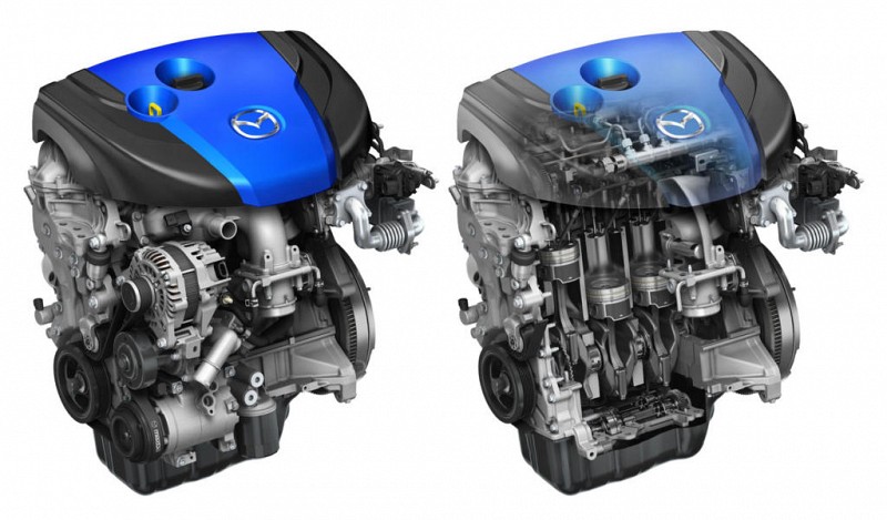 Двигатель Mazda Skyactiv-G 2.0. Источник картинки www.horsepoweronline.com