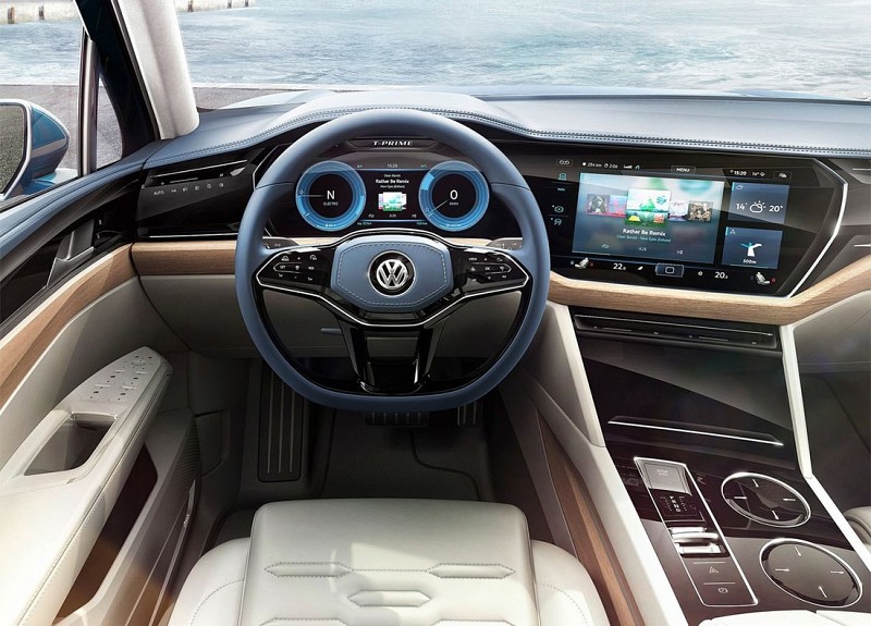 Передняя панель Volkswagen T-Prime. Источник фото povozcar.ru