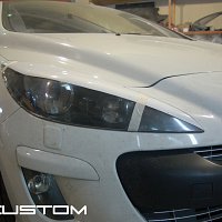 Удаление хрома с фар Peugeot 307